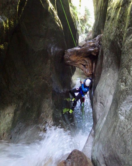 Canyoning Abseilstelle Rudach Dornbirn