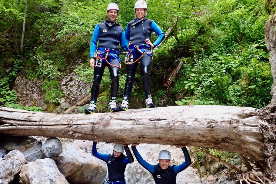 Familen Canyoning im Lechtal