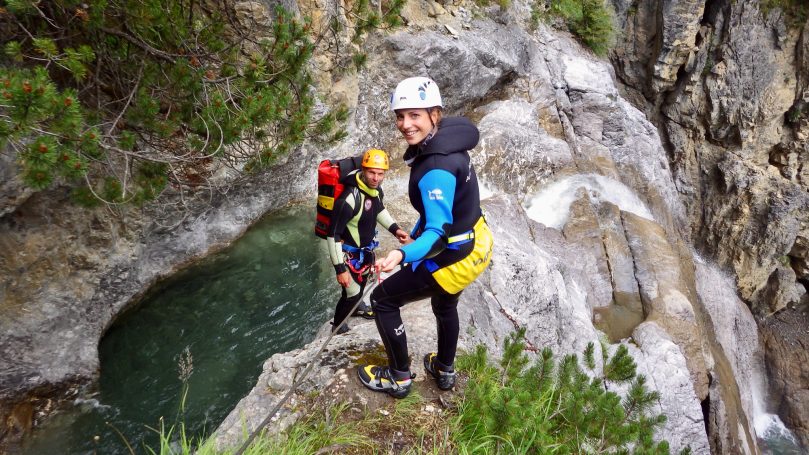 Canyoning Einstieg Hochalp im Lechtal