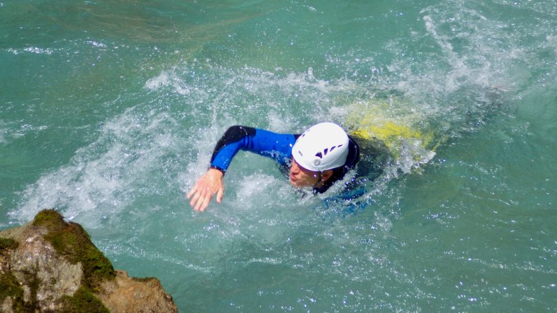 Schwimmtraining Wildwasser