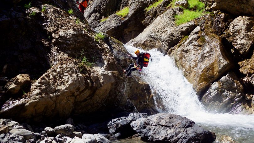 Abseilstelle Canyoning Sulzlbach