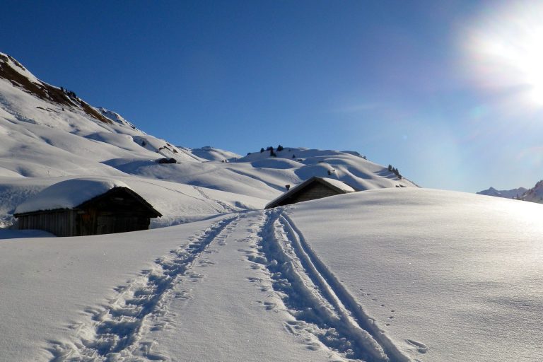 Schneeschuh Wanderung in Warth 