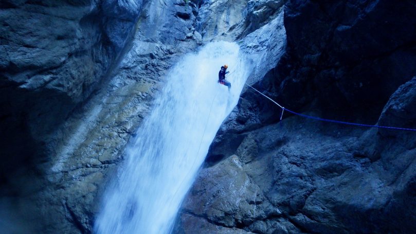Abseilstelle Canyoning Sulzlbach