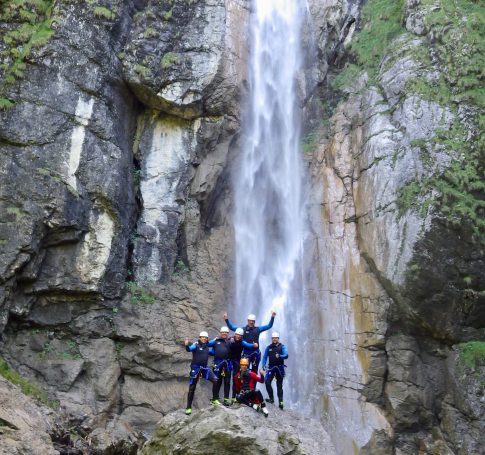 Canyoning Abseilstelle Rudach Dornbirn
