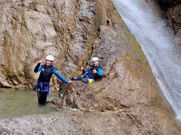 Familien Canyoning im Lechtal und Vorarlberg
